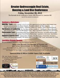 Greater Androscoggin Real Estate, Housing & Land Use Conference 
